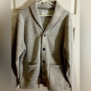 NWOT Men's Large Grey Old Navy Cardigan Jacket
